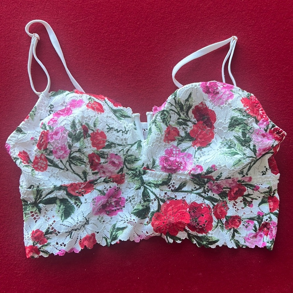NWOT floral bralette